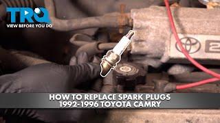 How to Replace Spark Plugs 1992-1996 Toyota Camry