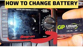 How To Get To 9v Battery In Snap on Multimeter