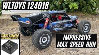 Wltoys 124018 Top Speed Test - I Was Shocked How Fast - But I Will Get It Faster