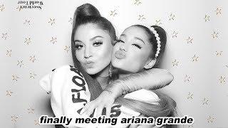 I MET ARIANA GRANDE AT THE SWEETENER/THANK U NEXT TOUR *VLOG*