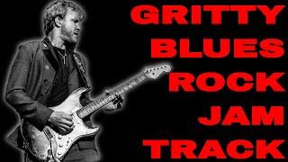 Gritty Blues Rock Jam | Guitar Backing Track (D Mixo-Dorian / 82 BPM)