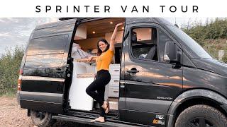 VAN TOUR Converted Mercedes Benz Sprinter 144 with "bathroom"