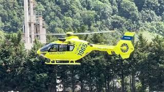 Eurocopter EC135T2+ HB-ZUC Air Glaciers landing Sion airport Valais Switzerland 18.06.2024