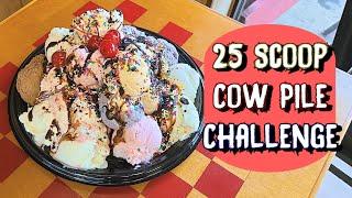 25 Scoop Cow Pile Sundae Challenge in North Carolina | Freak Eating