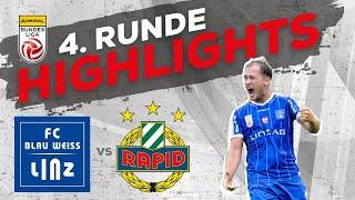 FC Blau-Weiß Linz - SK Rapid 4. Runde ADMIRAL Bundesliga 2024/25