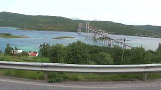 Norwegen auf dem BrückenWeg zu den Lofoten Inseln auf einer Fjord Strasse mit dem Wohnmobil in 2011