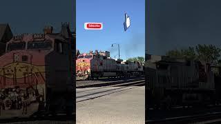 2 OLD Sante Fe TRAIN Engines, SANTA FE 685 & SANTA FE 649 - Fort Madison, IA