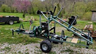 Woodland Mills HM122 BushlanderXL saw trailer build and first cut