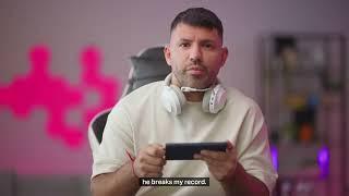Sergio Agüero reacts to Erling Haaland be in Clash of Clans!