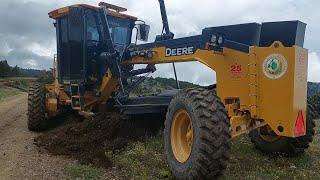 JohnDeere670gp Greyder & MST BekoLoder Yol,Tesviye,Şev, Çalışması #johndeere #grader #bekoloder