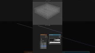 Grid Pavilion Blender3D Geometry Nodes(#Shorts) #blender #blender3d #3dmodeling