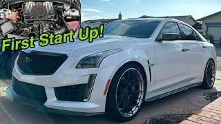 The CTS-V Sounds Insane Now | First Start Up With The New Set Up “LT4 Magnuson 2650”