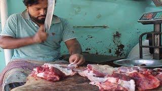 Cow Meat Market | Travel Bangla 24 | Cow Cuts Of Meat Cutter Knife