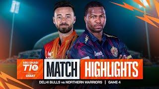 Abu Dhabi T10 2024 I Match 4 Highlights_ Northern Warriors vs Delhi Bulls _ Season 8