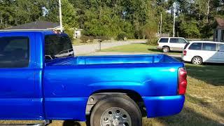 True gritt customs silverado blue glow paint job