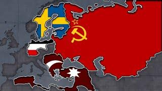 German & Swedish & Ottoman Empires Vs Soviet Union - HOI4 Timelapse