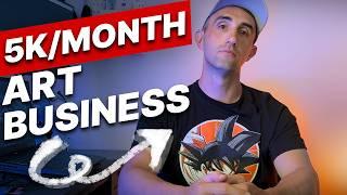 How I built a 5k/month art business + so can you!