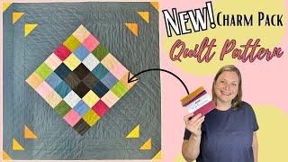 Quick and Easy ONE Charm Pack Quilt Pattern: A Weekend Friendly Beginner Quilt Project