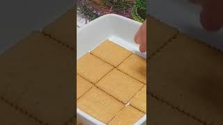كيكة البسكويت بالبودينج