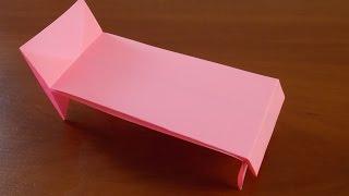 How to make a bed out of paper. Origami a bed of paper with your own hands