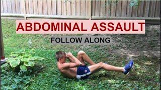 ABDOMINAL ASSAULT| FOLLOW ALONG | Lazarrfit
