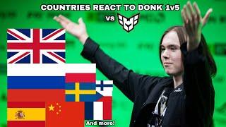 Countries reaction to Donk’s 1V5 vs HEROIC