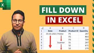 FILL DOWN Until Next Value in Excel (3 Really Easy Ways)