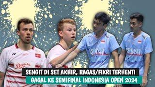 Sengit di Set Akhir, Bagas/Fikri kalah dari Kim/Rasmussen, Gagal ke Semifinal Indonesia Open 2024