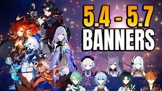 NEW UPDATE! Changed 5.4 To 5.7 Banner ROADMAP! New Info Wriothesley, Furina, Skirk - Genshin Impact