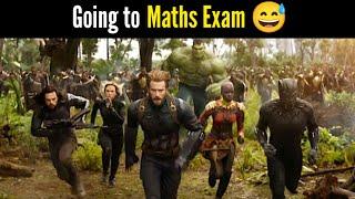 Me And My Friends going to Maths Exam... Marvel Meme