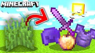 Minecraft, But Grass Drop Super Op Items....