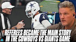 Referees Became The Main Story In The Cowboys vs Giants Game | Pat McAfee Show