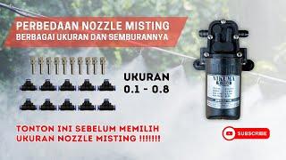 Review Testing Paket Misting 10 Titik Pompa Nikuma NR-3855 Mozzle Sliplock 0.8 0.6 0.5 0.4 0.3 0.2