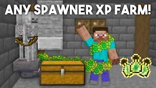 EASIEST Zombie & Skeleton Mob Spawner XP Farm | Minecraft 1.20 Tutorial