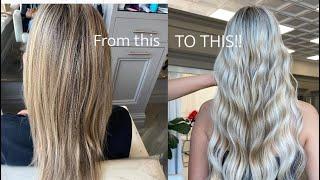 HUGE HAIR TRANSFORMATION VLOG | new extensions, dying my whole head