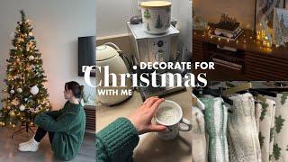 DECORATE FOR CHRISTMAS WITH ME: decor shopping, get in the holiday mood! aesthetic & cozy