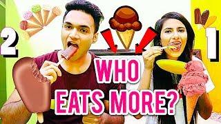 ICE CREAM CHALLENGE | FOOD EATING COMPETITION | FOOD CHALLENGE | BOY vs GIRL EATING CHALLENGE 2018