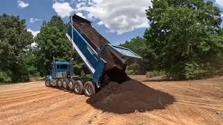 Trucks Are Bringing It Tons Of Compost To Rebuild The Soil At The Abandoned Farm!