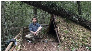 Bushcraft Camp erweitern | Shelterbau | Lagerbau | Verstecktes Camp im Wald bauen | Survival Shelter