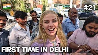 First Impressions of DELHI, $2 Henna Tattoo & Chai Tea, Indian Rice - INDIA  - Vlog #21