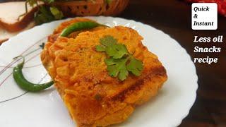 Besan Bread Toast|How to make Healthy Snacks#streetstylesnacks