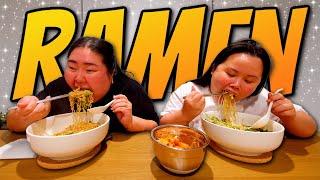 Mama Shrimp Tom Yum Ramen with Giant Shrimp Mukbang 먹방 Eating Show (Casual Dinner Together)