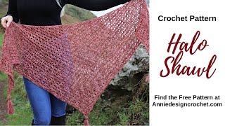 Easy Crochet Shawl Pattern - Halo Shawl