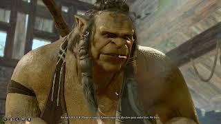 Barbarian laughing about Ogre S*x Grokkoh & Buthir Baldur's Gate 3 Cutscene