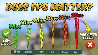 90 fps vs 20 fps - Ultimate FPS Comparison (PUBG MOBILE) Does FPS Matter?