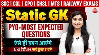 Static GK PYQ + Most Expected Questions for SSC Exam Success! By Shubham Ma'am #ssccgl #ntpc