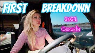 1st breakdown in our new semi truck | 2021 Freightliner Cascadia