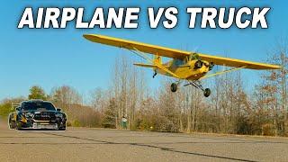 AIRPLANE VS 900HP NASCAR DRIFT TRUCK? - BEHIND THE SCENES FOOTAGE