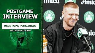 Kristaps Porzingis Reacts to RETURN to Celtics Lineup | Postgame Interview BOS vs LAC 11-26