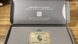 Unboxing the American Express Platinum card!!!